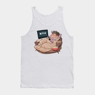 Netflix and chill is my self-care routine Tank Top